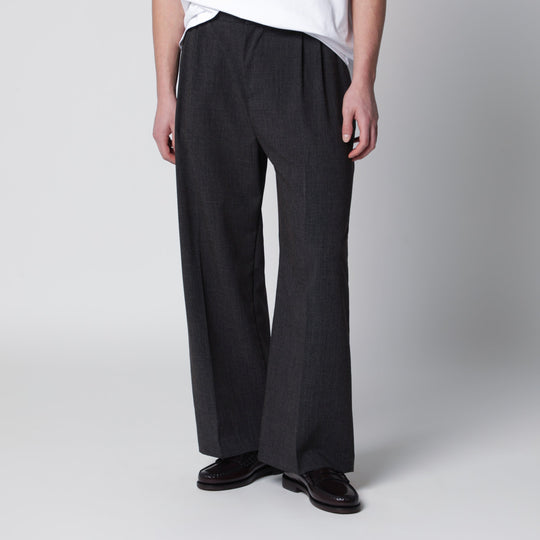 Dark Grey Inno Trousers In Viscose Blend