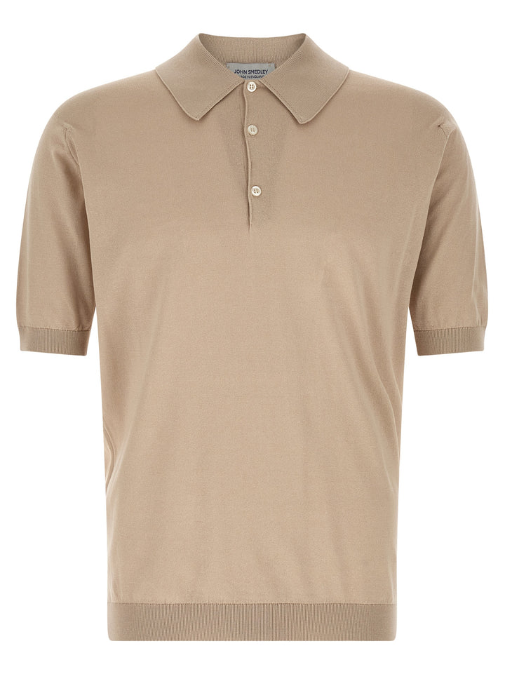 John Smedley Isis Polo - Beige | 689cc57d2d238ee7084fe347587612a289ad600d
