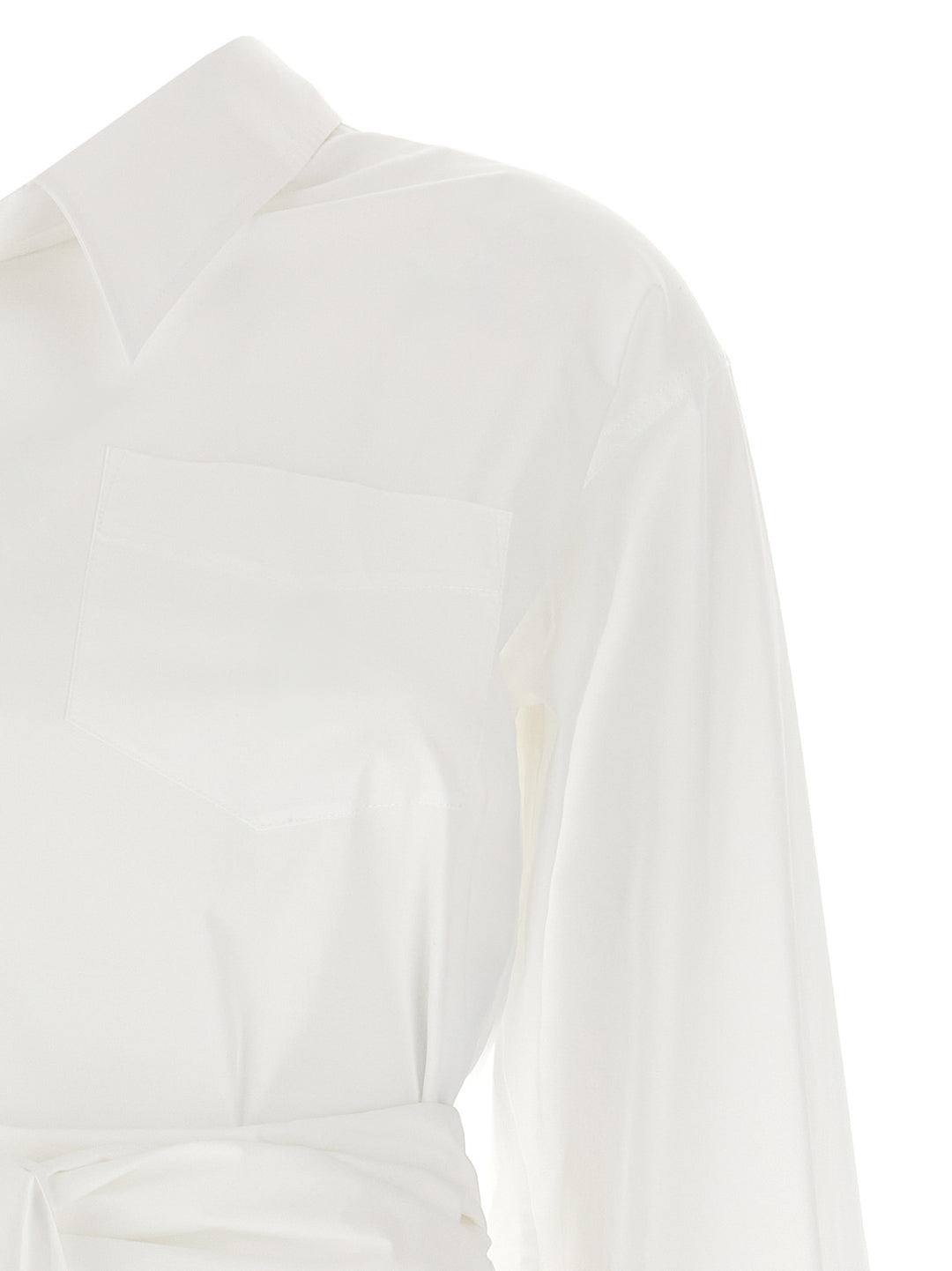 One-Shoulder Shirt Shirt And Blouse White