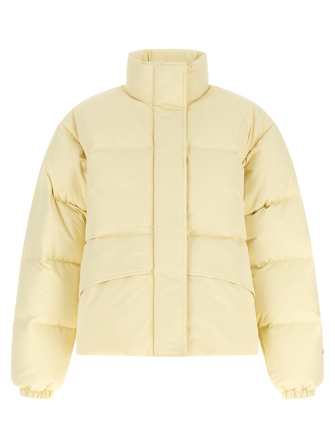 Jil Sander Technical Fabric Quilted Down Jacket Puffer Jackets - Beige | f2c4ee936206e69ad84aa36fdb273aee1950743d