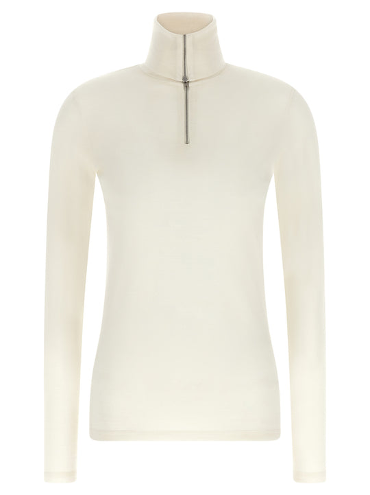 Half-Zip Sweater Sweaters And Cardigans White
