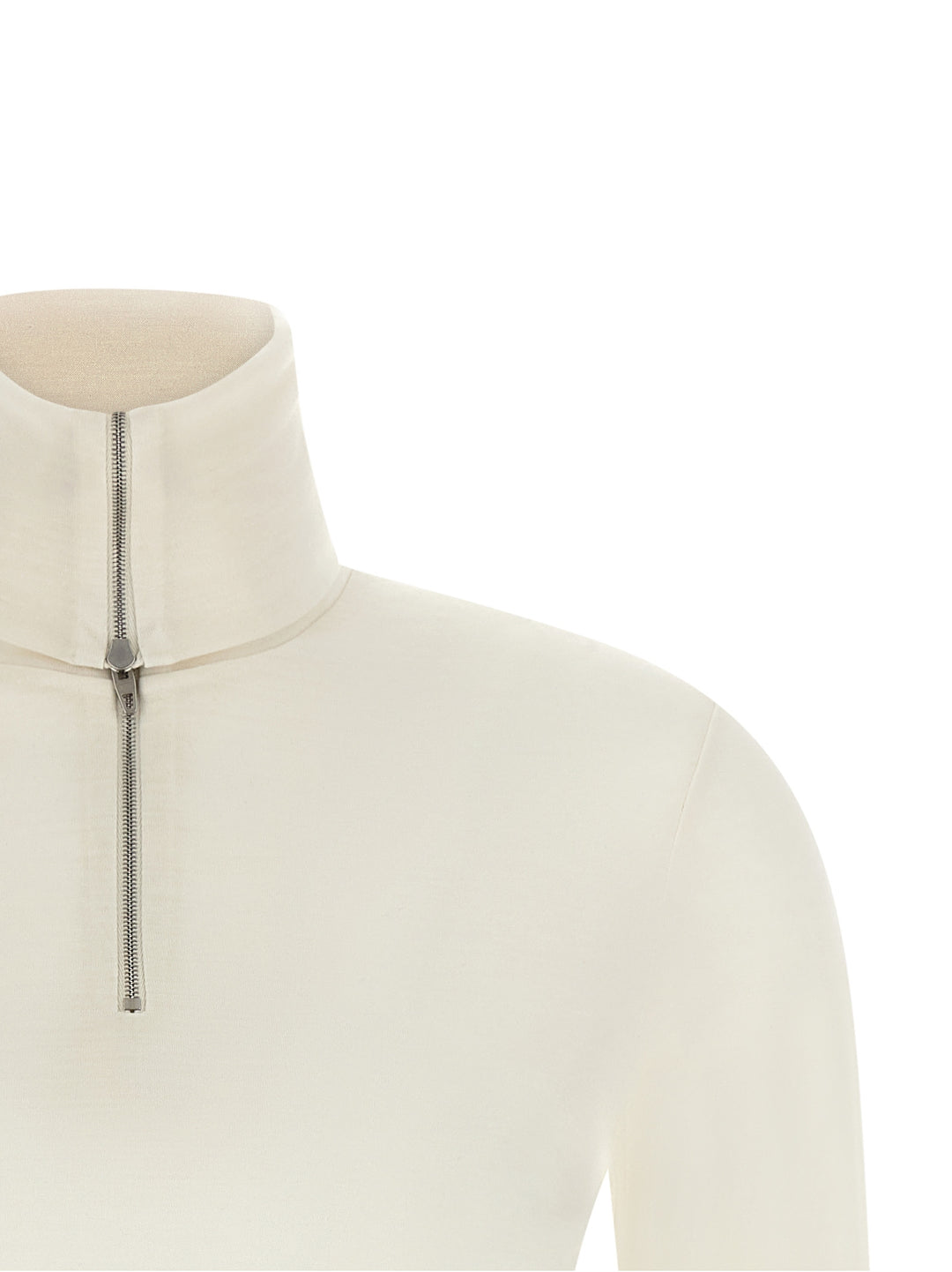 Jil Sander Half-Zip Sweater Sweaters and Cardigans - White | 7c9bed3d1fa55c971717ae3ed0761c41c301f51f