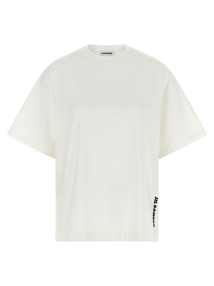 Jil Sander Logo T-shirt - White/Black | 20da209800d076438fc3183b7664122c16117b72