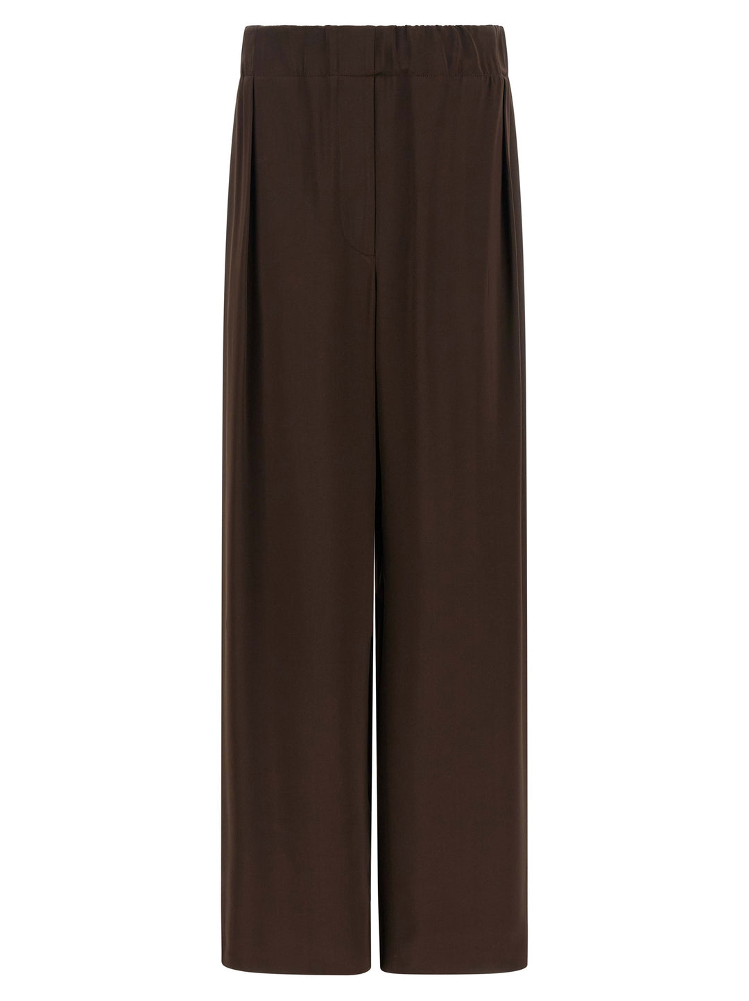 Jil Sander Fluid Viscose Pants - Brown | 4cd2291a039e0bbd14902ba8c5401b8b9ccef750