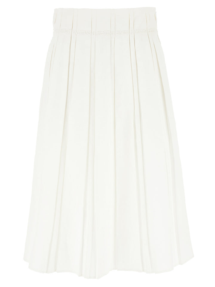 Jil Sander Midi Skirt Skirts - White | 3044a6e6fc90c0374dc1173a7d6b3e96cd110285