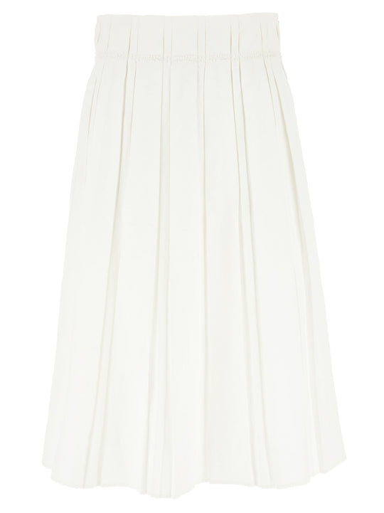 Midi Skirt Skirts White