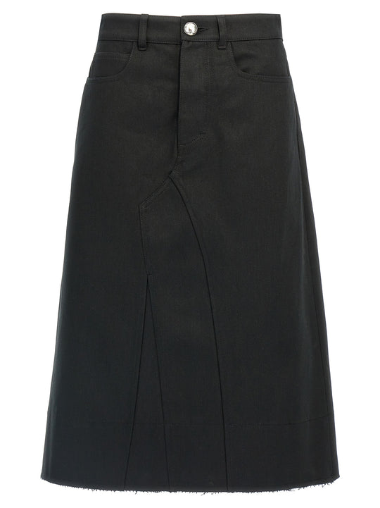 Midi Skirt Skirts Black