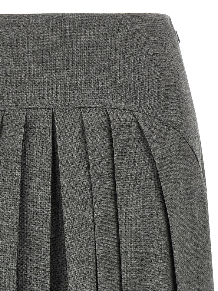 Jil Sander Pleated Skirt Skirts - Gray | b4e89833959d996fc14e761aa073992675a59070