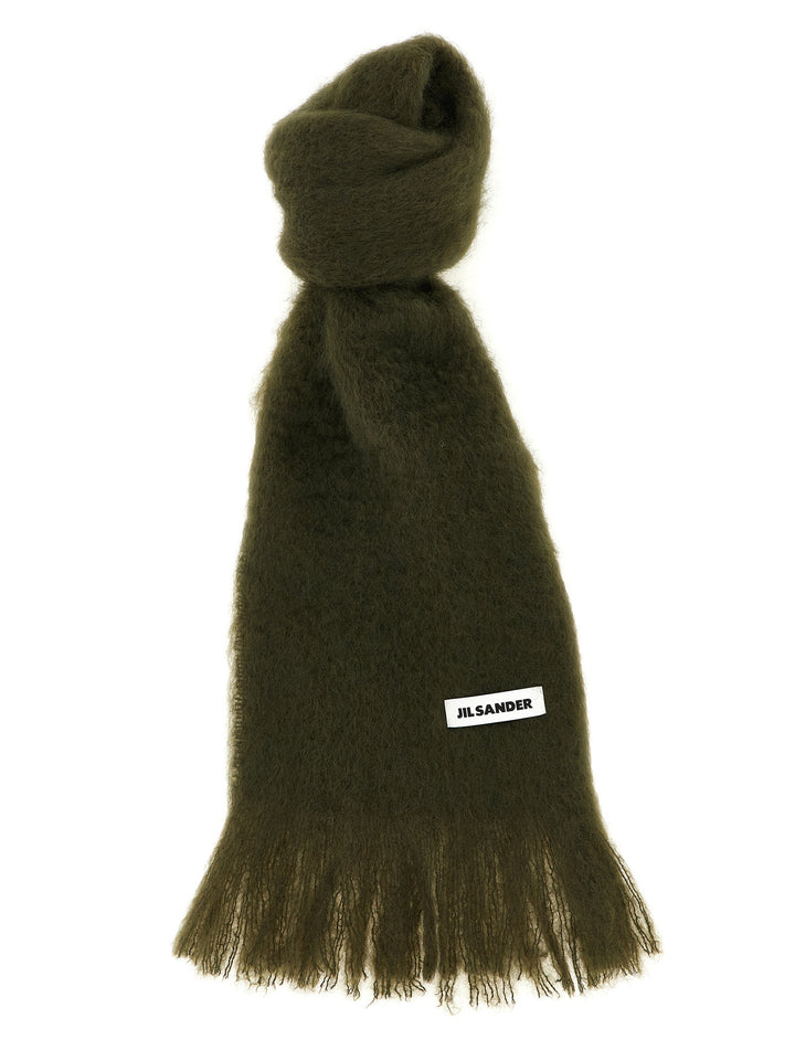 Jil Sander Mohair Scarf Scarves and Foulards - Green | 97025094d0cfbef1ee5c7d2f3194d939739ef103