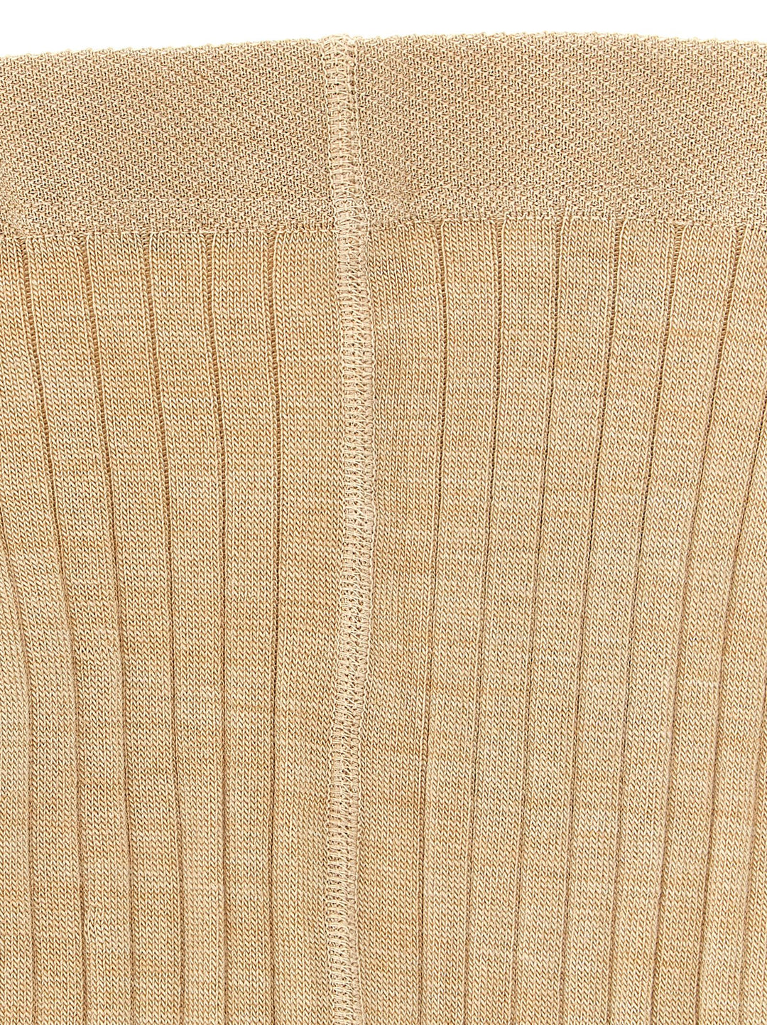 Jil Sander Ribbed Tights Socks - Beige | 115d0ea094bc5ca78cb42c29a746c8caf1078fee