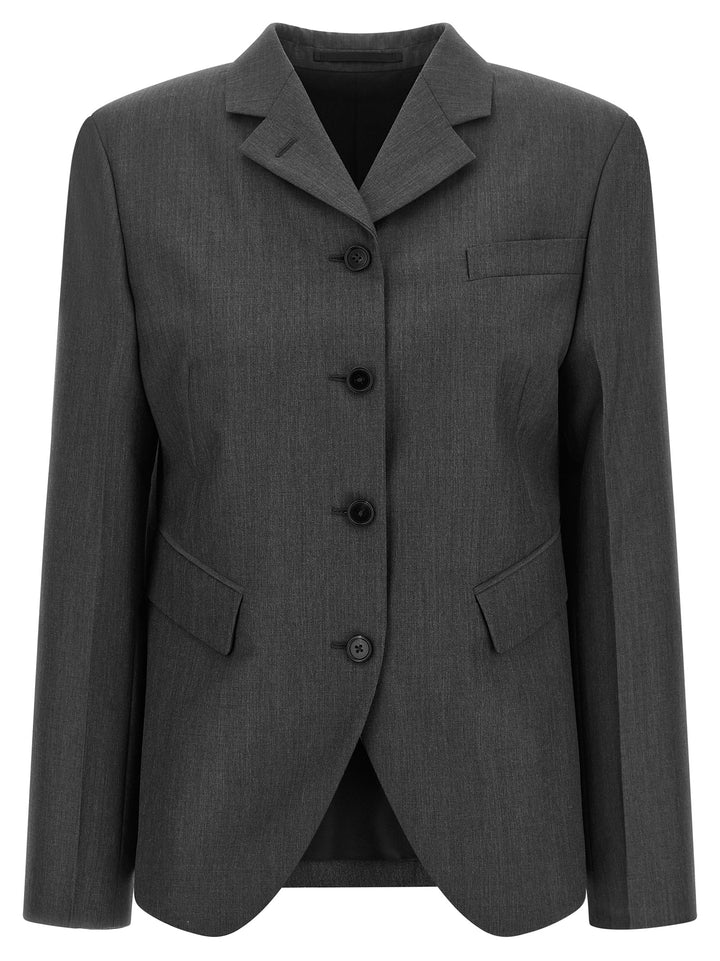 Jil Sander Single-Breasted Blazer BlazerS - Gray | 884e65921ea74bc196855241ba182b04473af560
