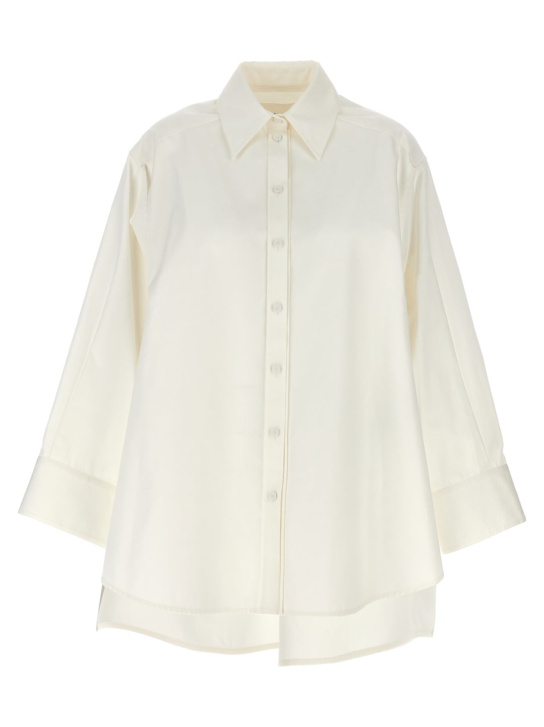 Jil Sander Cut-Out Armhole Shirt Shirt and Blouse - White | 314b1837590bd7709288cd629b620b514d62a761