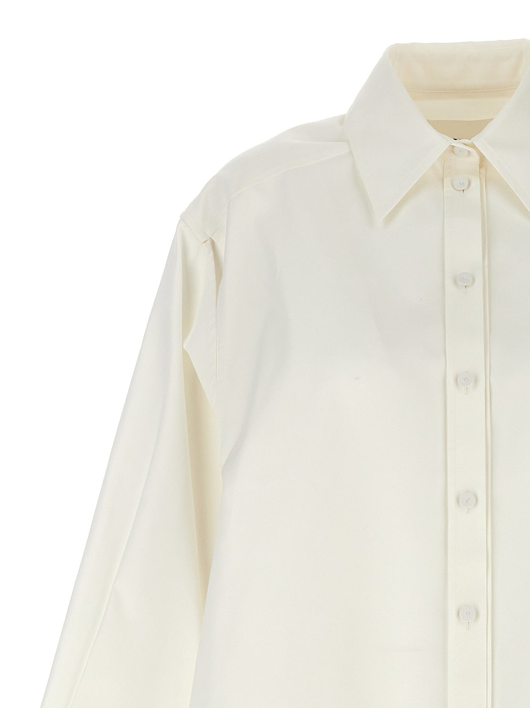 Jil Sander Cut-Out Armhole Shirt Shirt and Blouse - White | e5ae5d495cd8a4f12893212e4e926a01cbd1cc26