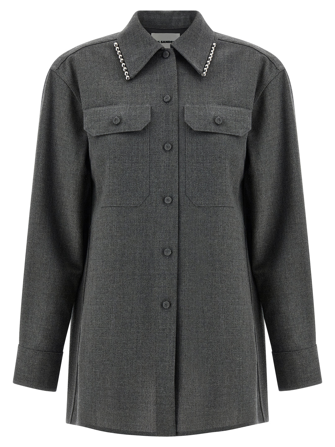 Jil Sander Canvas Shirt Shirt and Blouse - Gray | 1976f6aefc86c9bc2a7b6863dfcf156a68bd4d81