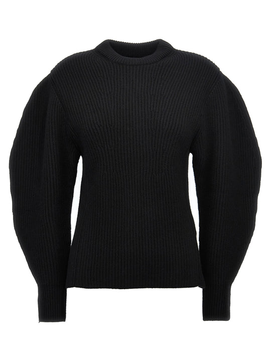 Ribbed Sweater Sweaters And Cardigans Black