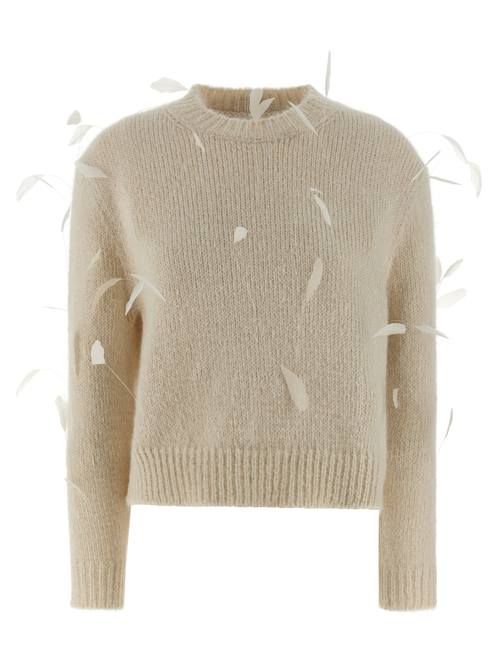 Jil Sander Feather Sweater Sweaters and Cardigans - White | b61cc7aefd4d265a743eafedd41bdc5d2964366d