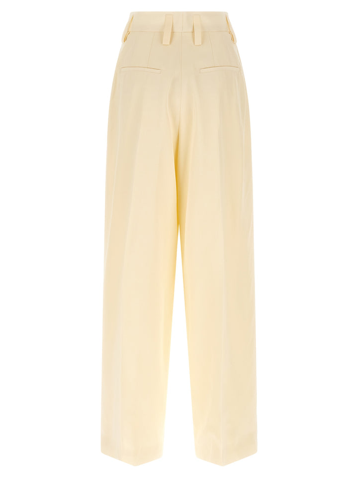Jil Sander Loose Leg Pants - White | b5ab7177ac322431d468066d2971102e7b98fd44