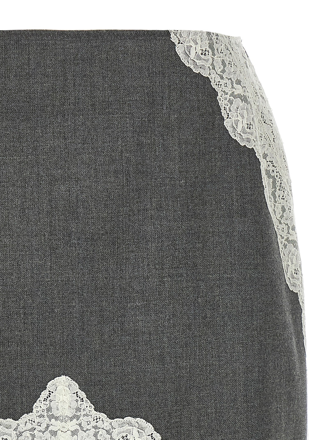 Jil Sander Organza Lace Wool Skirt Skirts - Gray | 5ca5d7940ce597bd4899d7f2181d078fde628873