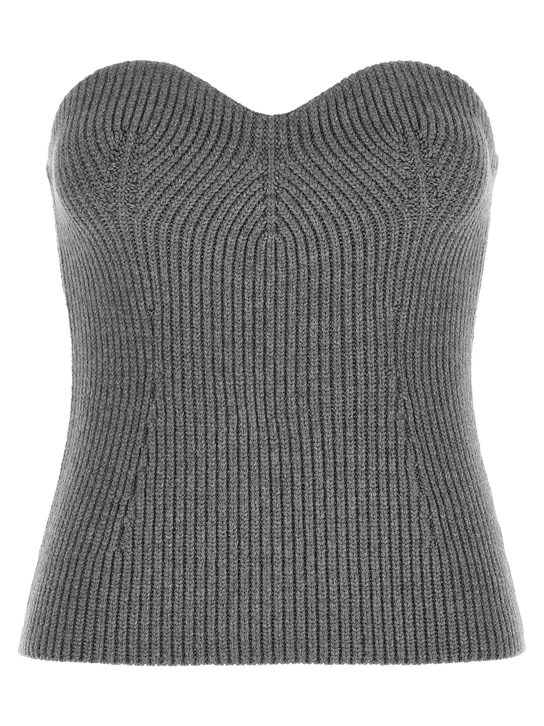Jil Sander Off The Shoulder Top Tops - Gray | 860a9ef9f04536639afedb045c351e58d4373a25