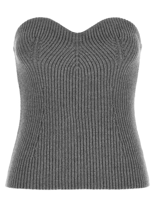 Off The Shoulder Top Tops Gray