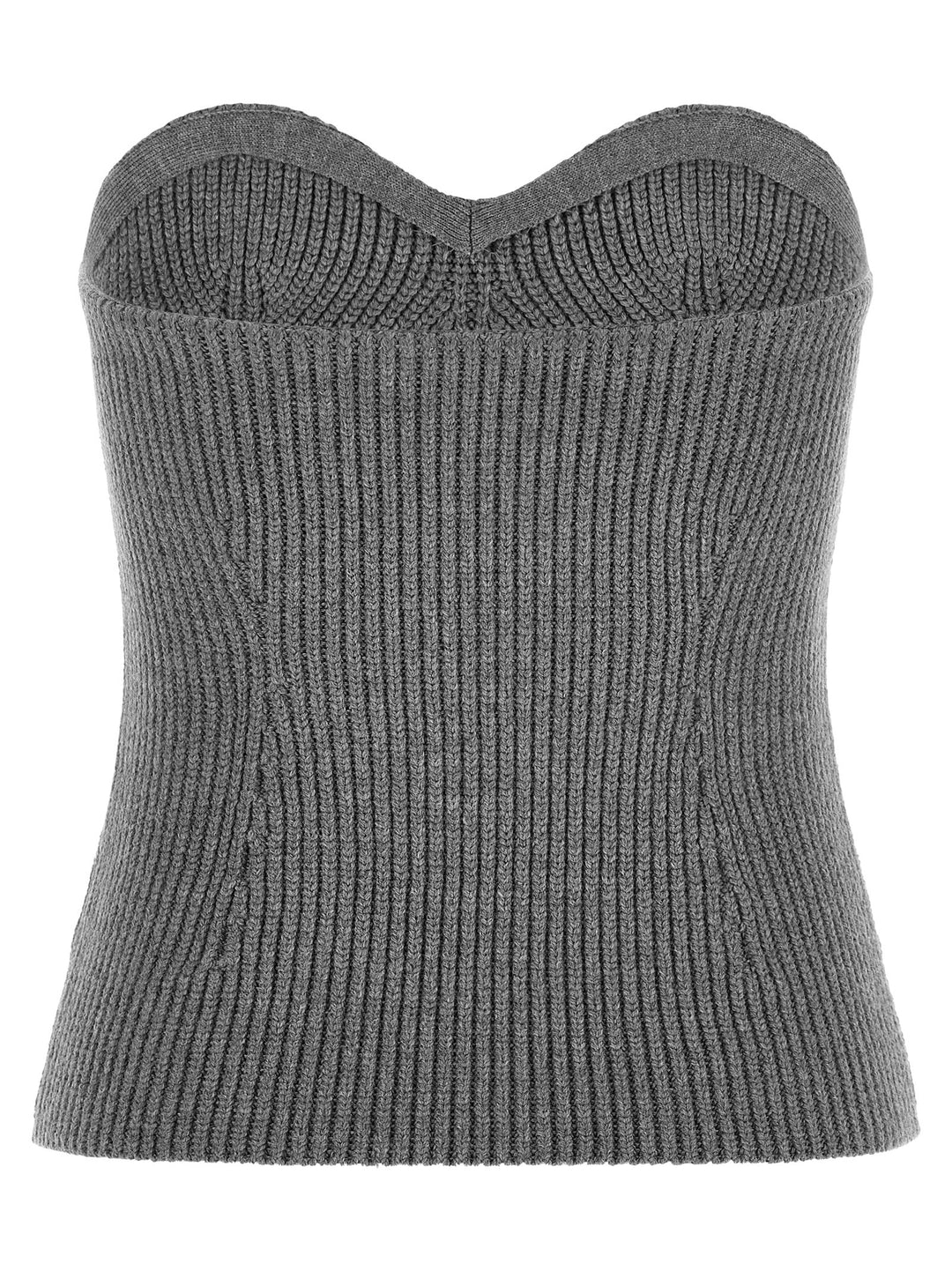 Jil Sander Off The Shoulder Top Tops - Gray | 2ba590f100954fd34b24683850bf08c09f68ae37