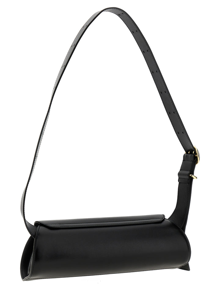 Jil Sander Cannolo Small Shoulder Bag Shoulder Bags - Black | 4ff7892ea510d33b998a314a2123d4b4a1f7f3e9