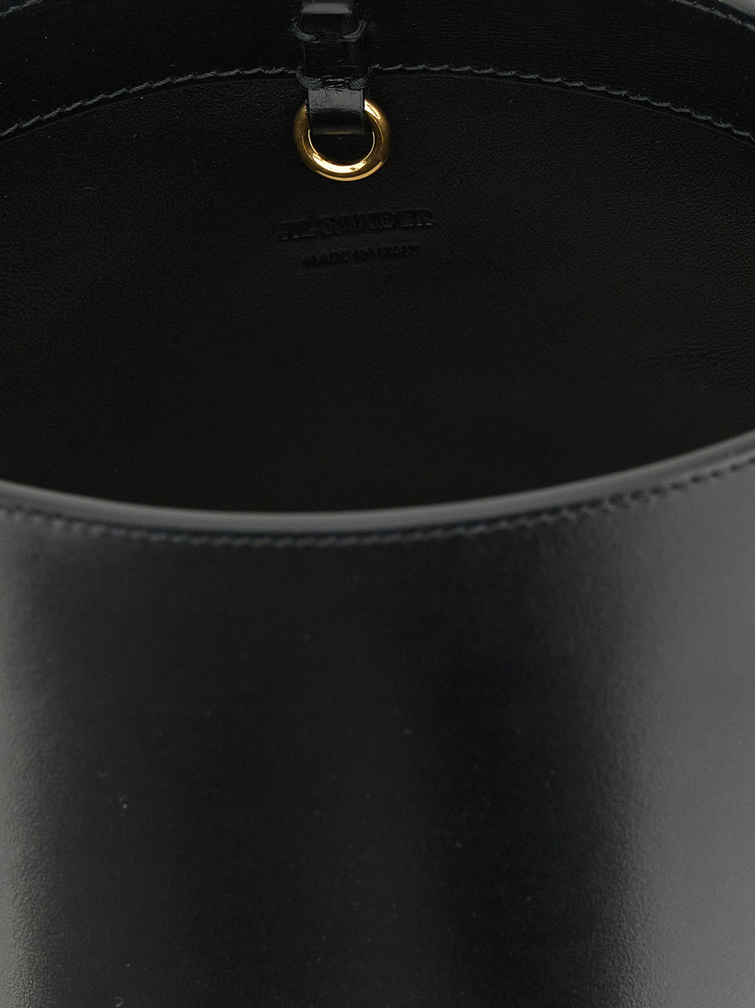 Jil Sander Cannolo Shoulder Bags - Black | 43348c523b2dfed8d0abaa86606717da2f39fc89