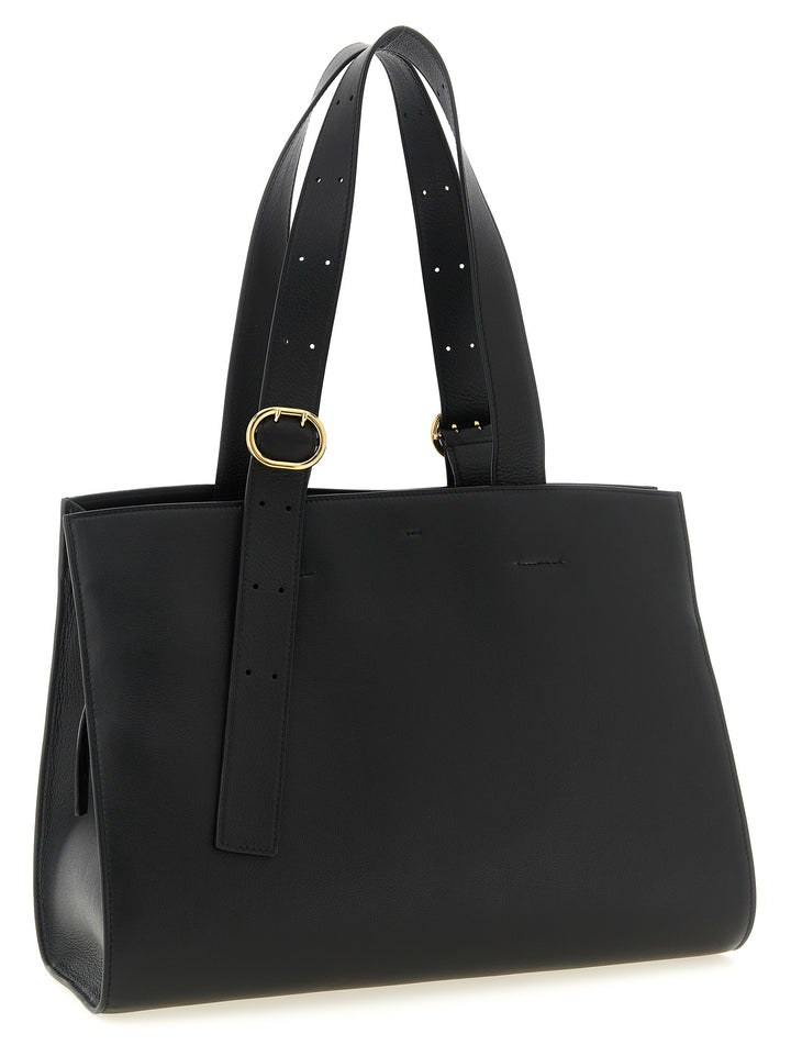 Jil Sander Cannolo Tote Bag - Black | 80028e308d26e3134cd7211d29bedccf78a70c8d