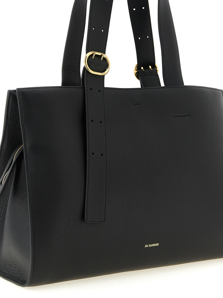 Jil Sander Cannolo Tote Bag - Black | 9bcce6b76a38c4c7c0c4969d2d62d2ada1945710