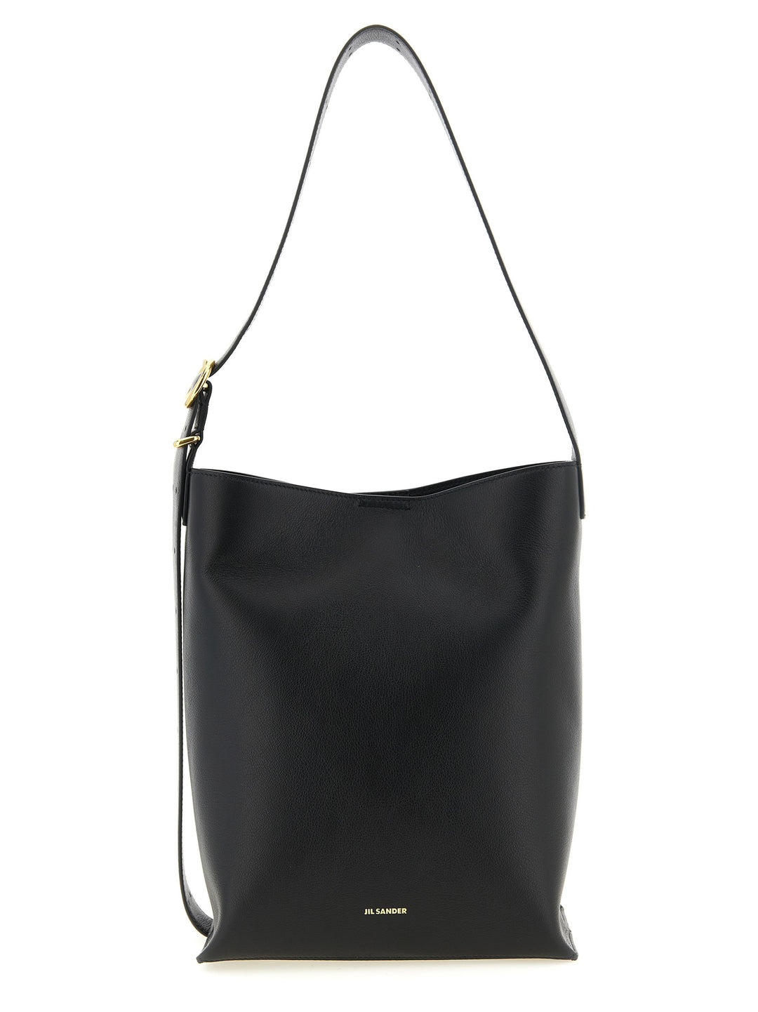 Jil Sander Cannolo Tote Shoulder Bags - Black | 5166b486a75471e914c24248df27be2324bb6eac