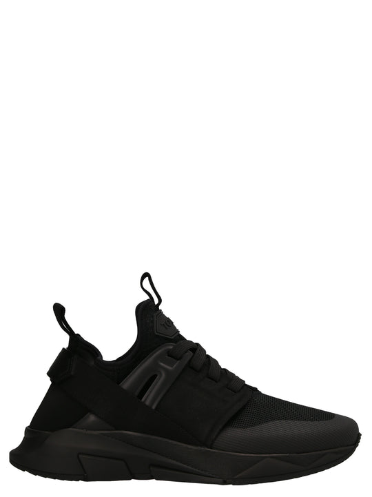 Logo Techno Sneakers Black