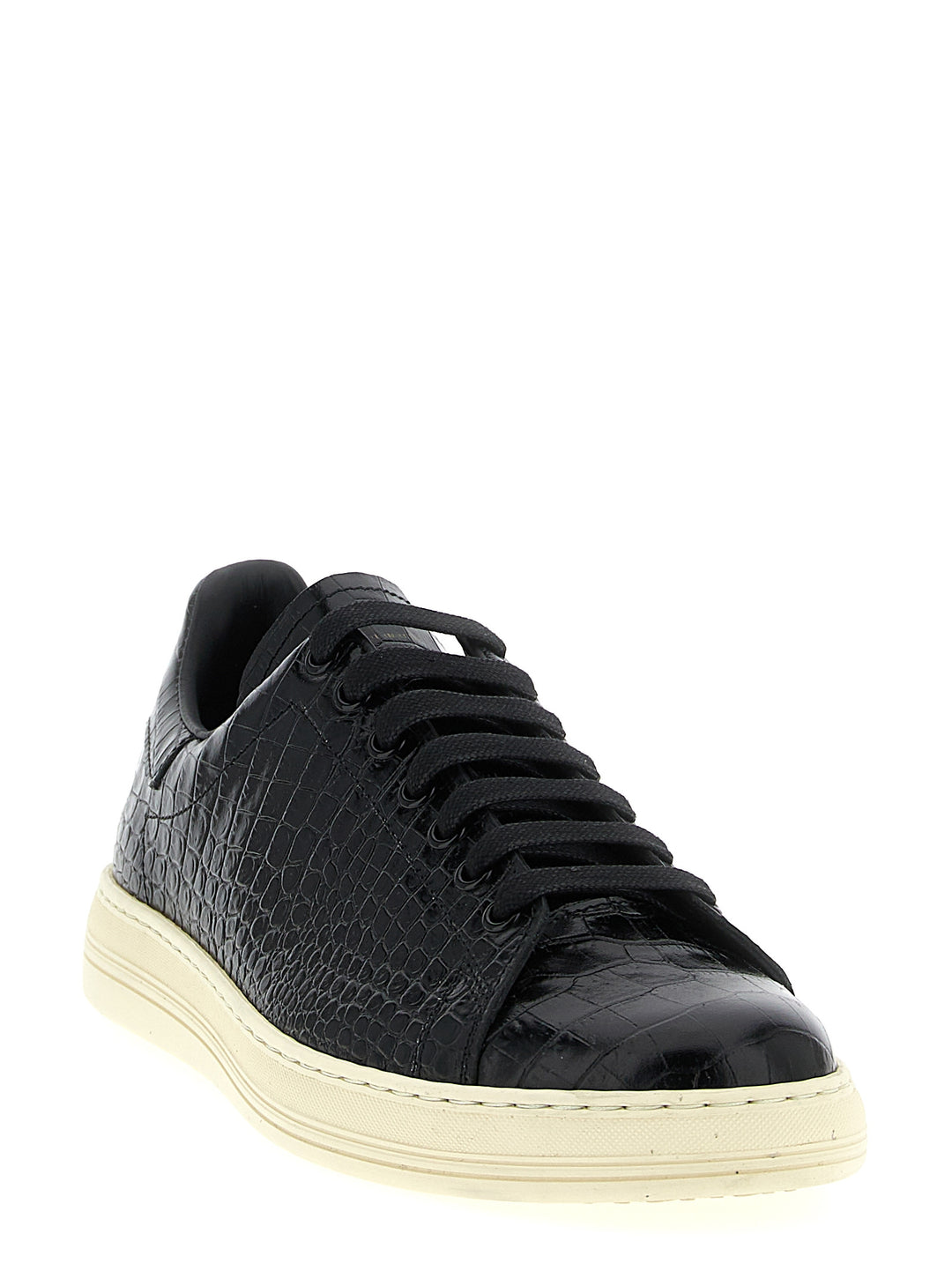 Tom Ford Crocodile Print Sneakers - Black | 1c4b855ae7ebfb096eb5de93b8e9e1ab2f3b074b