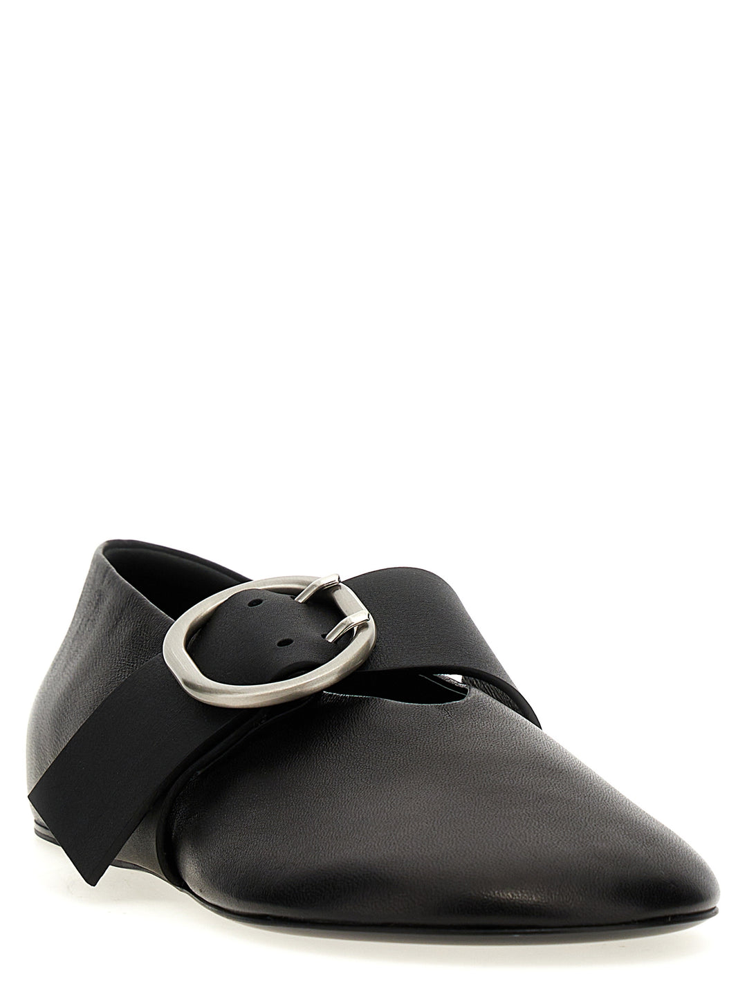 Jil Sander Buckle Ballet Flats Flat shoes - Black | 73a108108c3f53ac604212ddeda777a86c163c61