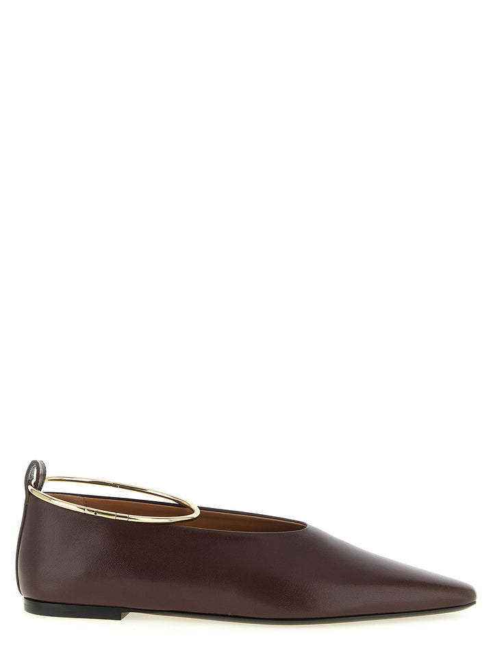 Jil Sander Ring Ballet Flats - Brown | 5a135f7620096a12347d8bbb87fd6eb3fdc91fdc