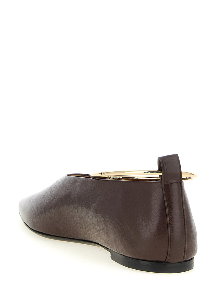 Jil Sander Ring Ballet Flats - Brown | 6d59c31595a56dde250ae090a1068ad542748f8f