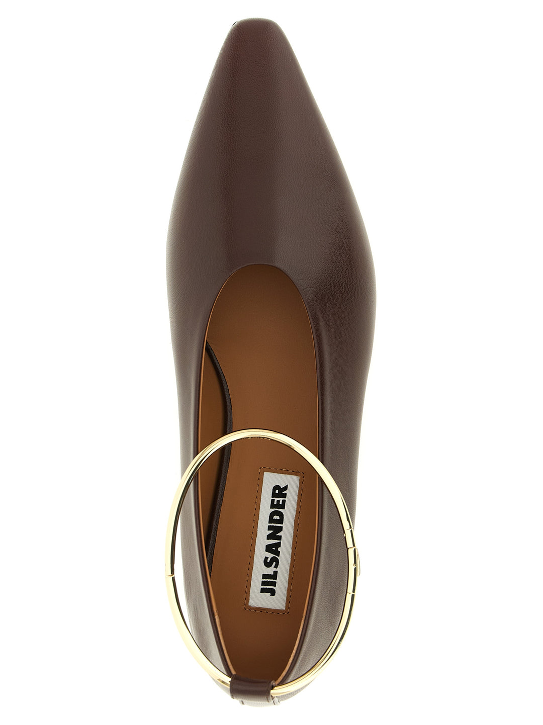 Jil Sander Ring Ballet Flats - Brown | daf4685920967cd69235105ad8293448c73b82a6