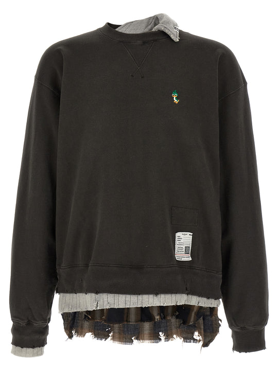 Three Layer Sweatshirt Black