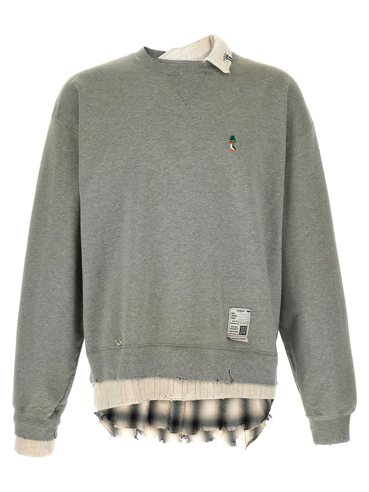 Maison Mihara Yasuhiro Three Layer Sweatshirt - Gray | ea03e5d49c350ab57a5fa2f0cc3173855e9faa64
