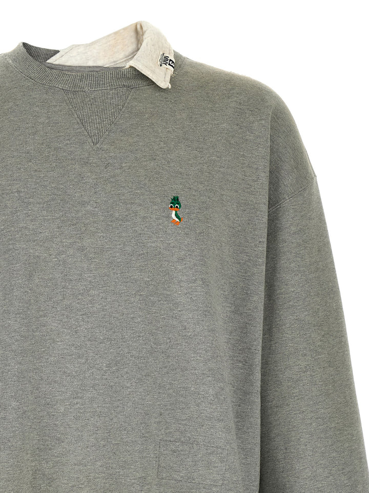 Maison Mihara Yasuhiro Three Layer Sweatshirt - Gray | 451fc4b9566da82ef435c7399b94c4a51ab27186