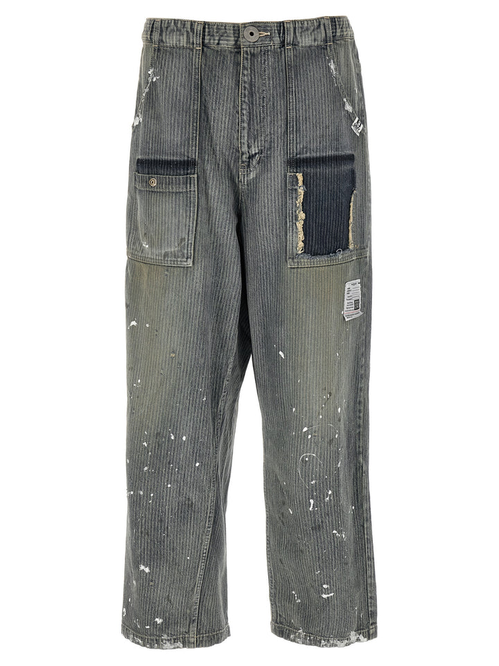 Maison Mihara Yasuhiro Bush Pants Jeans - Blue | c74b7debe1204b282dc5f374d8798475b5689c6b