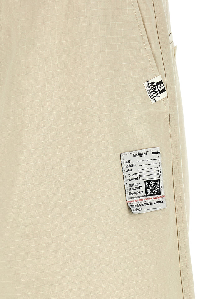 Maison Mihara Yasuhiro Ripstop Parachute Pants - Beige | d344bcaccdd45cdbb3c46f765c35103a46af45ec