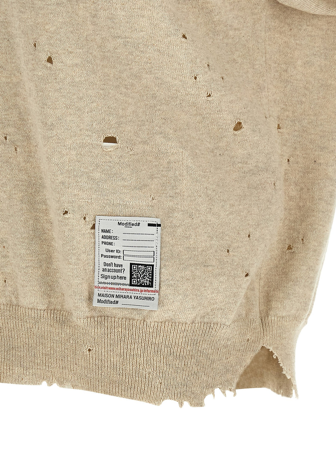 Maison Mihara Yasuhiro Embroidery  Shirt Polo - Beige | 1ecc884acad9070de77d78459abe504b8cb59397