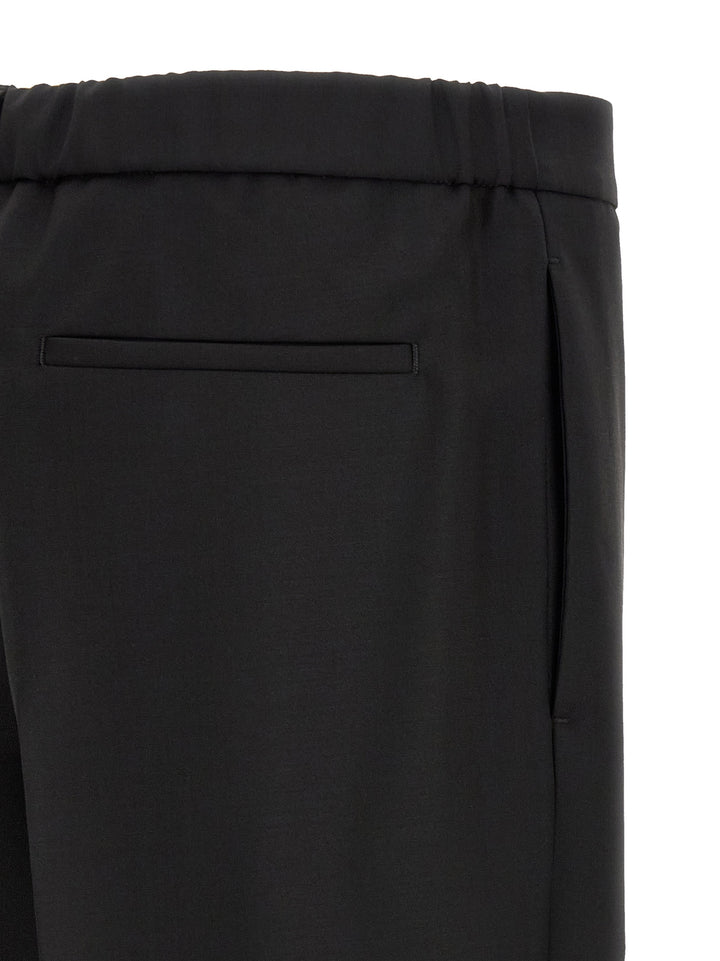 Jil Sander Wool Canvas Pants - Black | 47204647ff9cda0a500cd8486accb06f333397a6
