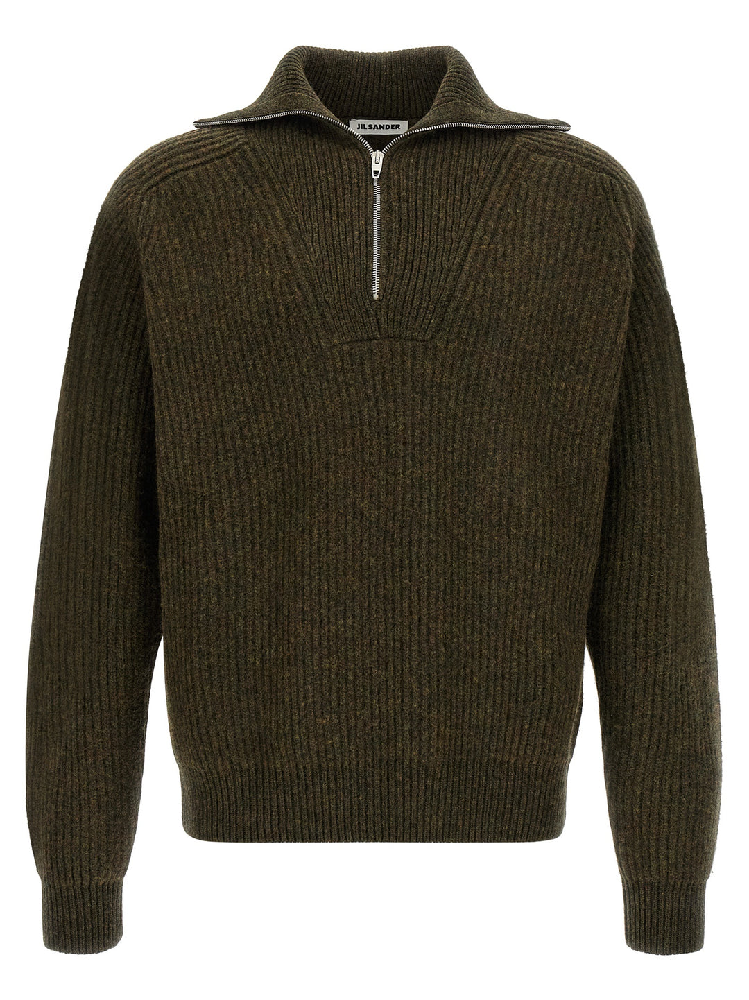 Jil Sander Half-Zip Sweater Sweaters and Cardigans - Green | 1c2b41ef7ae8bdd5869a708325ad5eecb2a963af