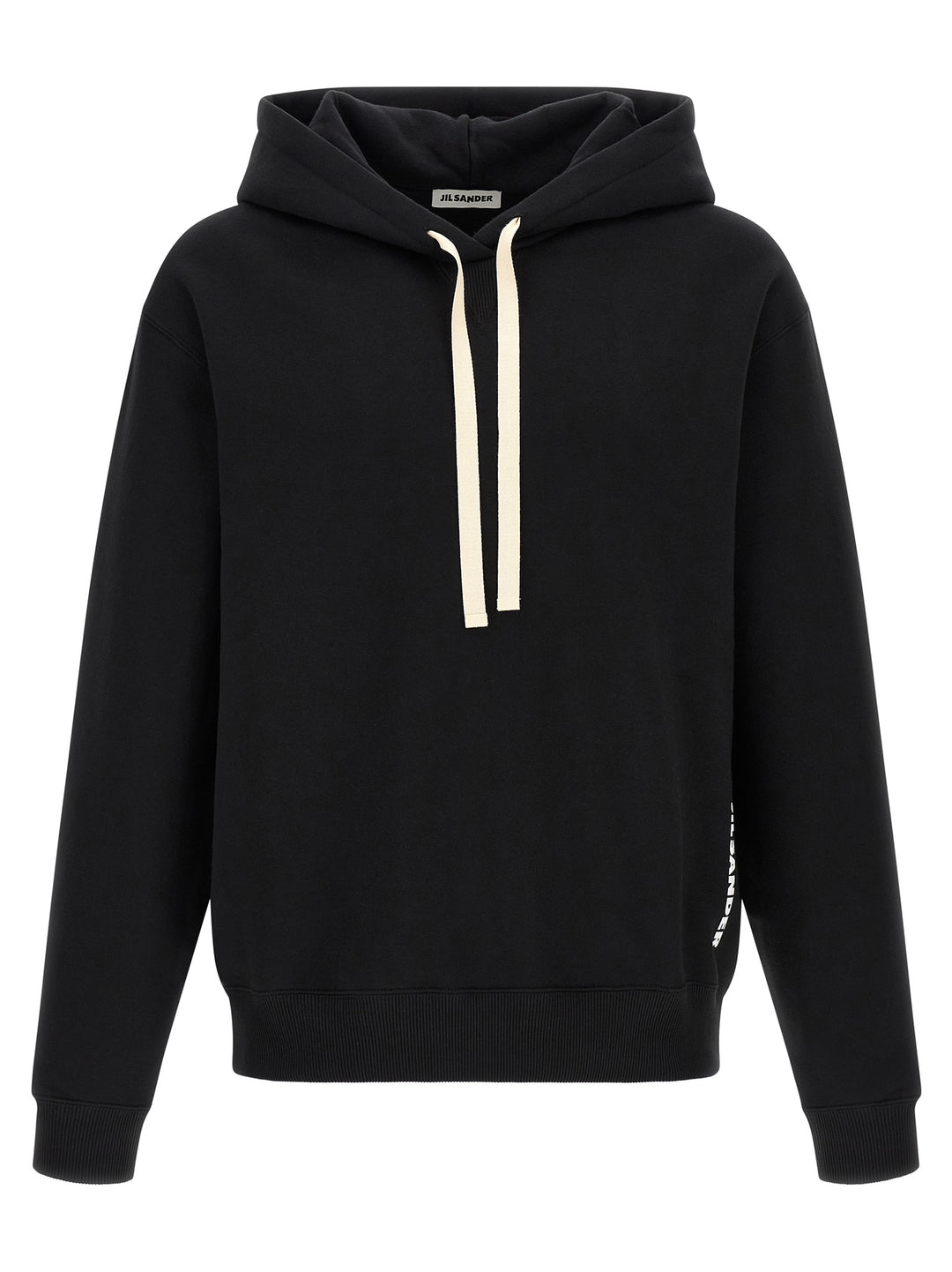 Jil Sander Cotton Hoodie Sweatshirt - Black | 9dce462d4c868c7dec48d55cdef34af768a7d715