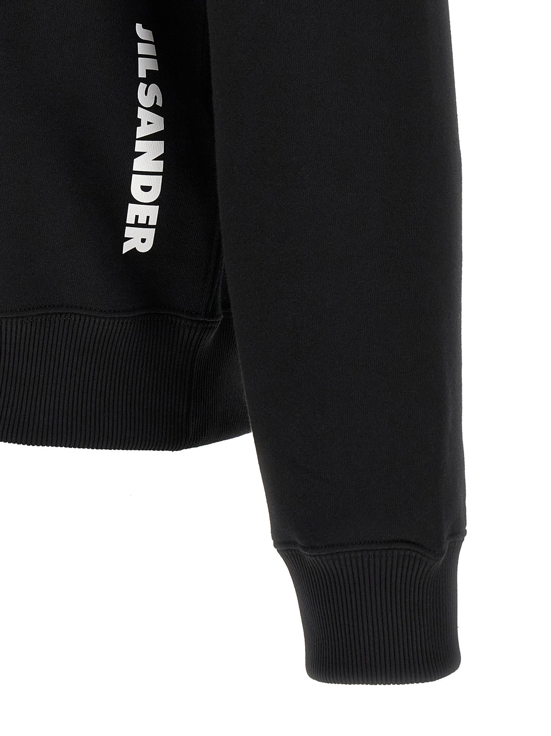 Jil Sander Cotton Hoodie Sweatshirt - Black | bc968dc594c0c9b26a732a7e90a2241462ba3efe