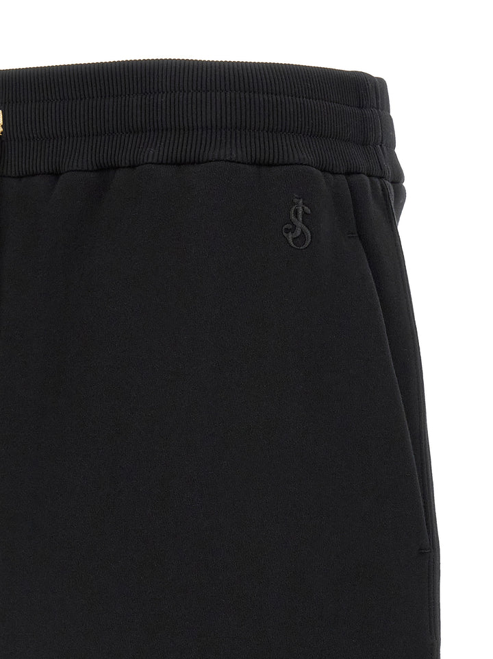 Jil Sander Embroidered Logo Bermuda Shorts Bermuda and Short - Black | 58ffcb6e7e79138e1bd2f1e8e778ccd69cdb377f