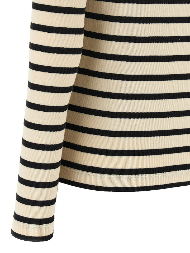 Jil Sander Striped Sweater Sweaters and Cardigans - White/Black | 5b8972e56e178a9b5bee7be647817a3d51696d72