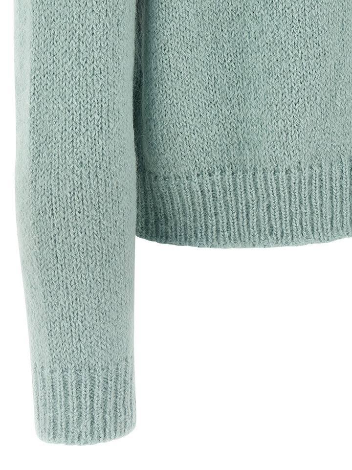 Jil Sander Alpaca Wool Sweater Sweaters and Cardigans - Light Blue | 2ae67211f5e733b886eacae570650679db354628