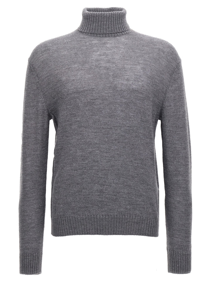 High Neck Sweater Sweaters And Cardigans Gray